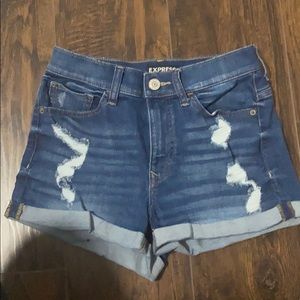 Express High Waisted Shorts